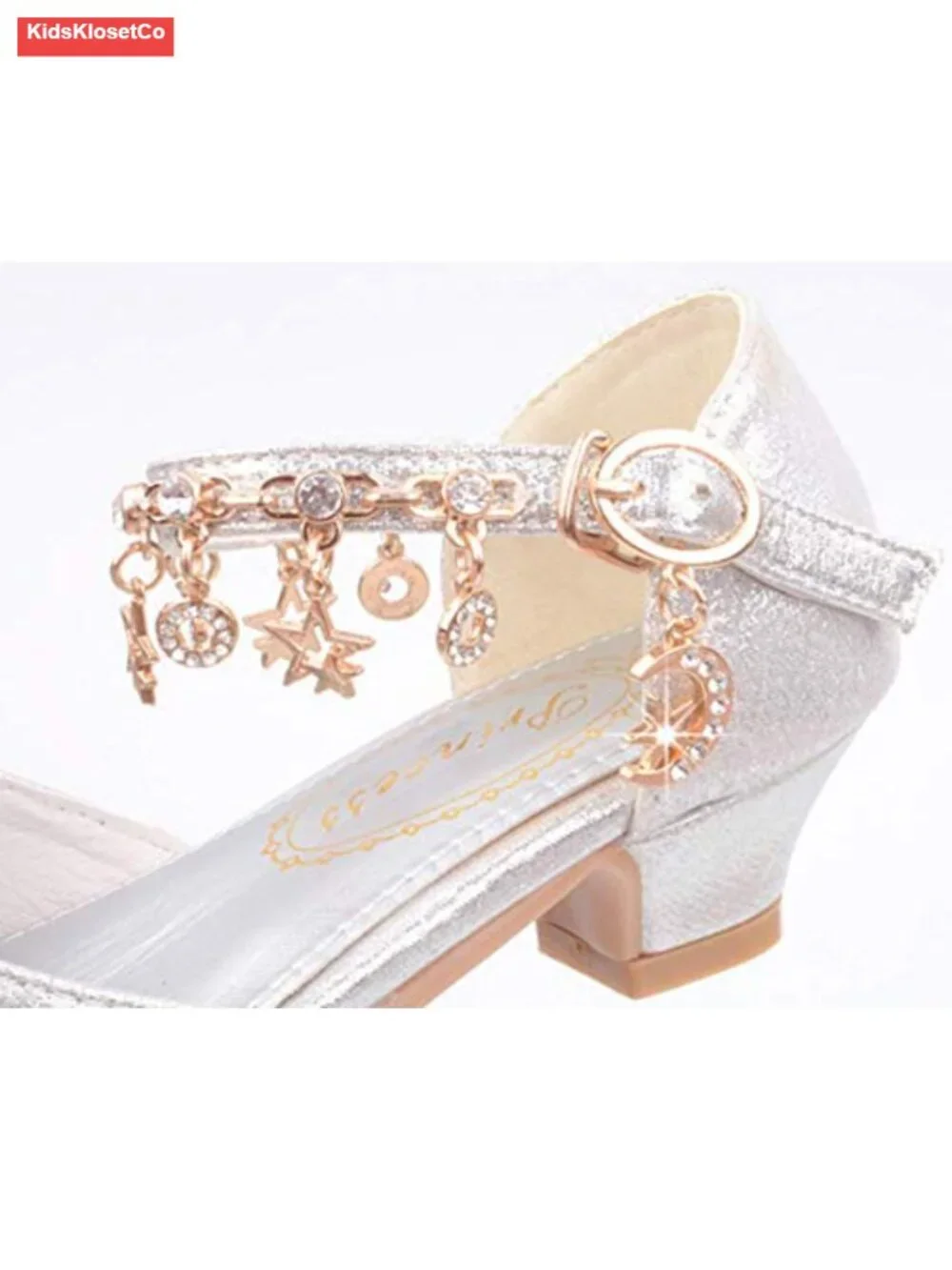 Glitter Sequin Princess Mary Jane Low Heel Dance Shoes